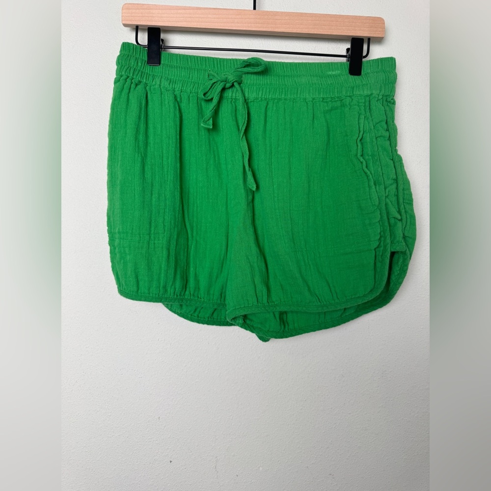 ME+EM‎ Gauzy Cotton Shorts Green Size 6